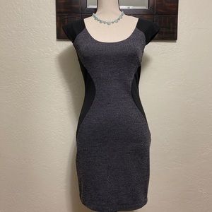 Express Bodycon Mini Dress Gray Black